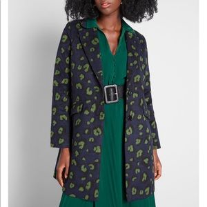 Final sale ModCloth City Savvy Leopard Coat